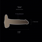 DIRK     Length 8-1/2” Circumference 6″ Diameter 2”